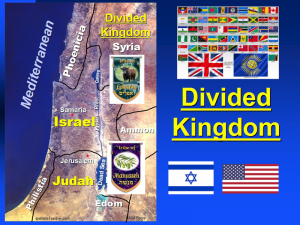 Timeline of the Prophets and Kings of Israel